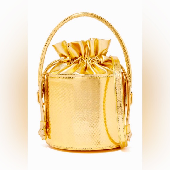 S’UVIMOL Toffee Mini Python Bucket Bag - Picture 9 of 11